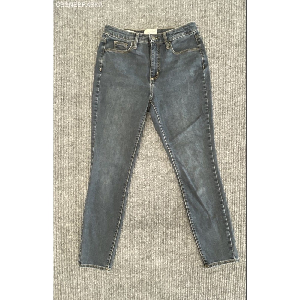 Universal Thread Women's High-Rise Skinny Jeans Dark Wash Faded Blue Sz 6/28R